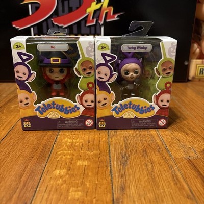 Teletubbies TLS CheeBee Flocked Halloween 2'' Mini Figures Tinky Winky & Po Set 2