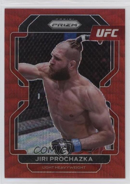 2022 Panini Prizm UFC Ruby Wave Prizm Jiri Prochazka #185 1dl2