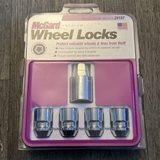 Mcgard 24157 Wheel Lock Set M12x1.5 Chrome Lug Nuts 4 Locks Key New