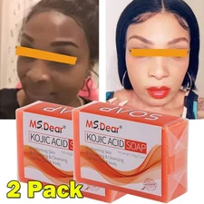 2PCS Kojic Acid Soap Acne Dark Spot Remover Skin Lightening Whitening Face Body