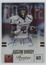 2015 Prestige Extra Points Gold Signatures 29/50 Justin Hardy Rookie Auto RC 4f5
