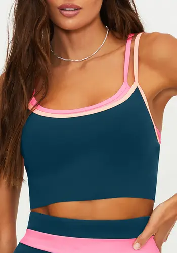 NEW! $98 BEACH RIOT SPORT WINSTON SPORTS BRA SEASHELL ISLE SZ S