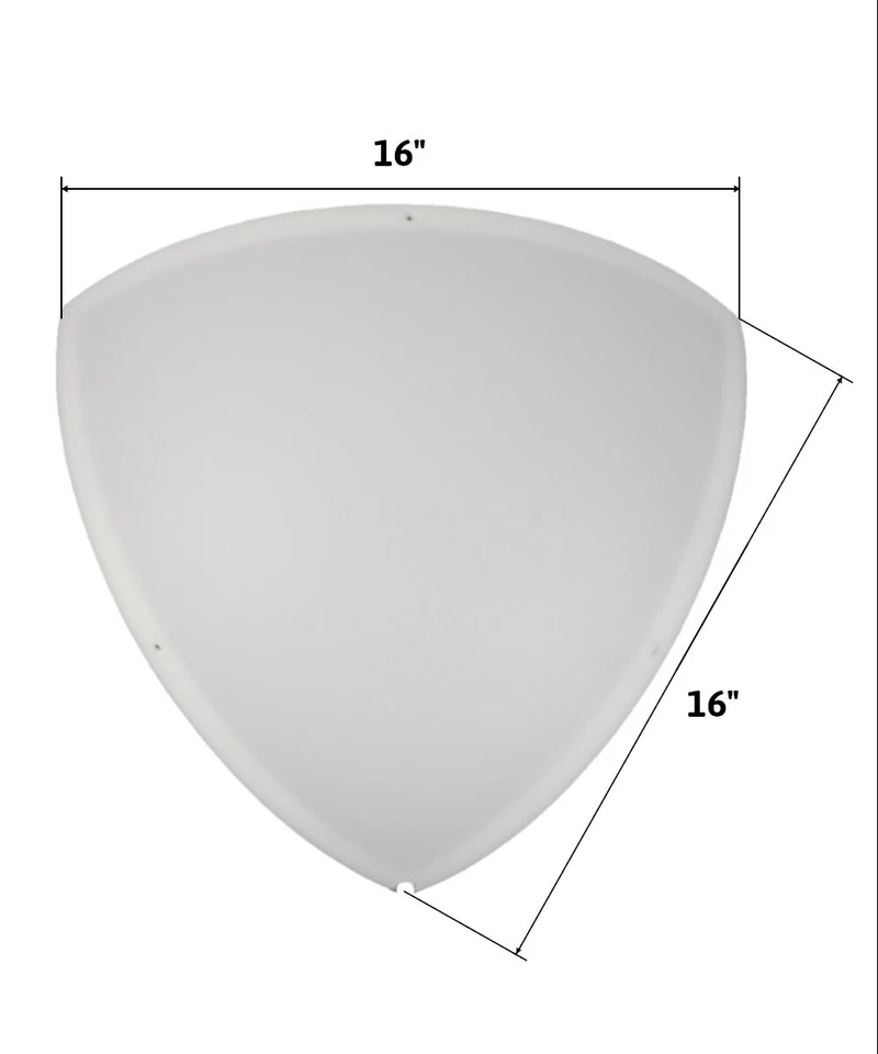 "Heater Shield" Beacon Series Triangle Corner Light, Plug-In 17' Cord, White - Image 3 of 4