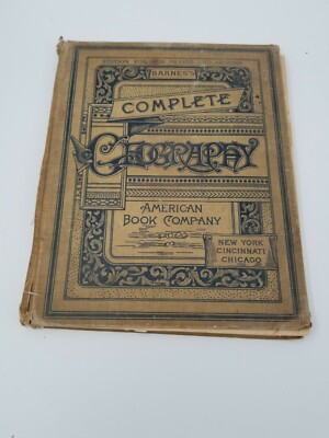 Barnes's Complete Geography James Monteith 1896 Great map of the west!  