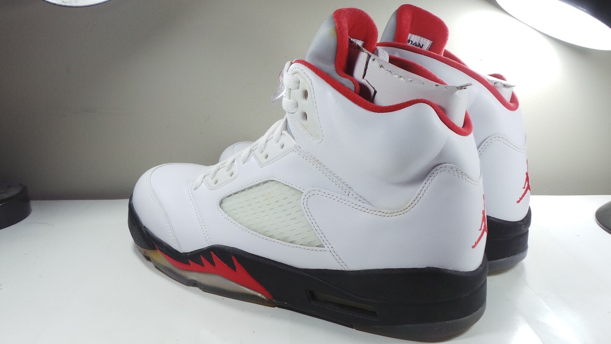 Size 11 - Air Jordan 5 Retro 2013 White Fire Red for sale 