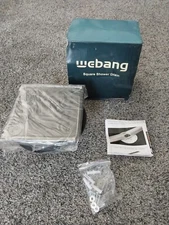 WEBANG 6 x 6 Square Shower Drain Matte Black New