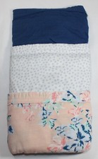New 3 pk JOCKEY covered waistband 100 cotton STRING BIKINI BLUE DOT PEACH FLORA