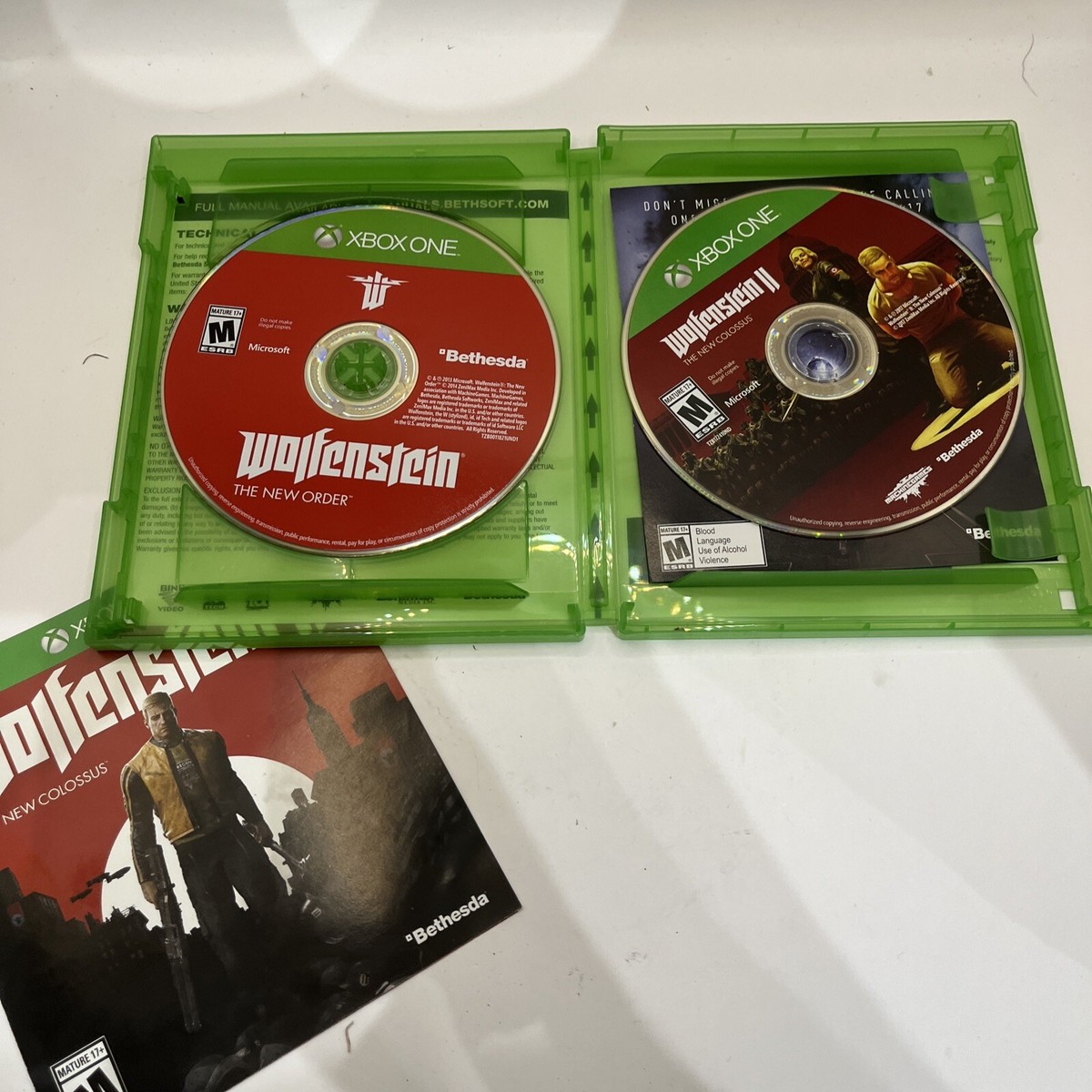Wolfenstein The New Order & Wolfenstein 2 New Colossus Xbox 360 | eBay