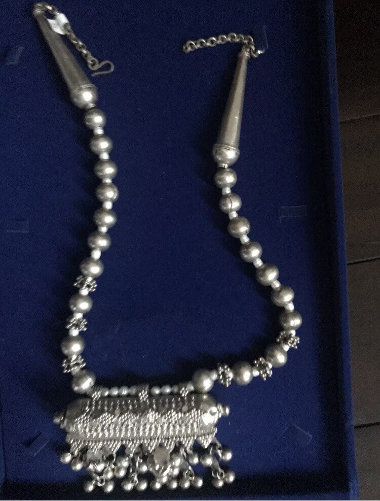 Antique Yemeni Old Silver Kohl Chocker Pendant Wedding eBay