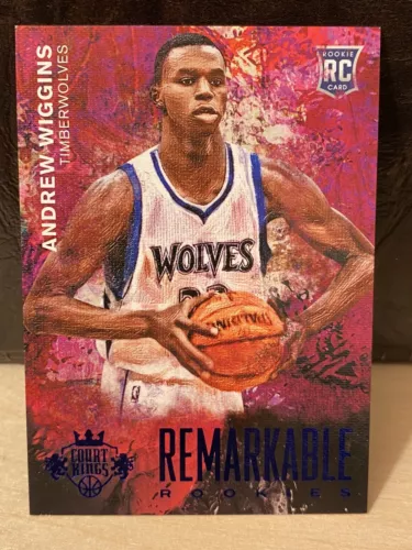 2014-15 Court Kings Andrew Wiggins Rookies RC Sapphire 189/499 WARRIORS