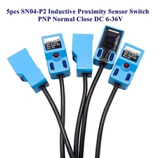 5PCS PNP NC SN04-P2 4mm Inductive Proximity Sensor Detection Switch DC 6-36V US