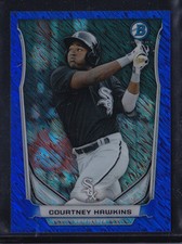 2014 BOWMAN CHROME MINI PROSPECT BLUE REFRACTOR COURTNEY HAWKINS WHITE SOX /250