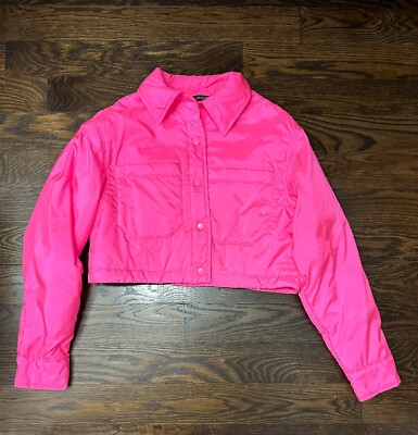 Puffer Zara Neon Cropped Jacket Zara Jackets Coats Nwt Zara Neon