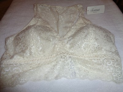 soma bralette lace plunge racerback