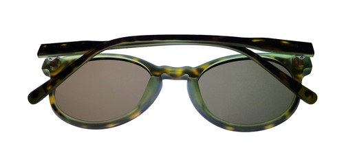 Sting Mens Tortoise Green Round Plast Sunglass Lens SST 131 07NV - Picture 5 of 12