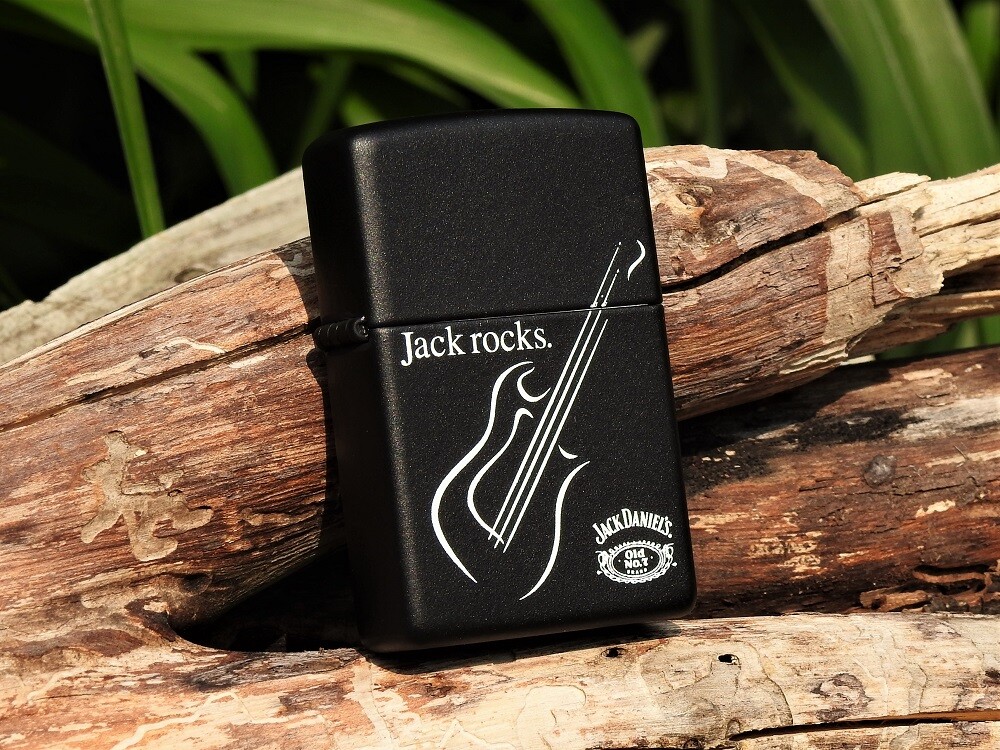 Zippo Lighter - Jack Daniels - Jack Rocks - Old No. 7