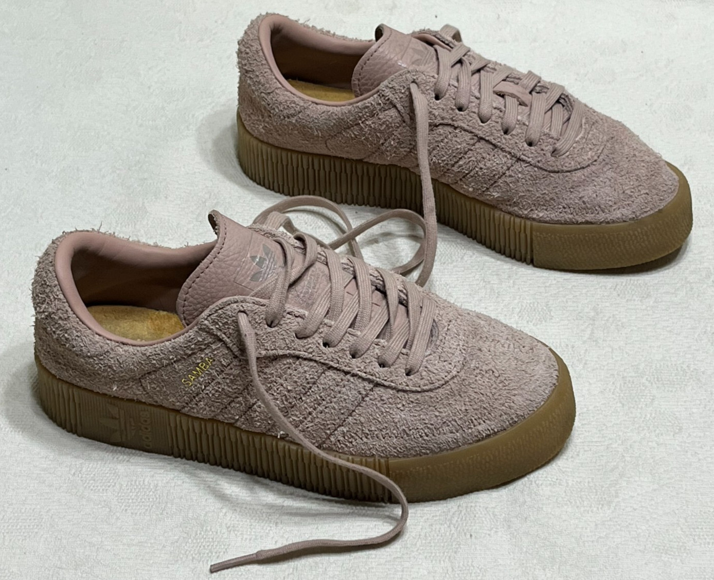 ADIDAS : Samba Rose Womens Platform Trainers Sneakers In Vgc UK 4 EU 36 2/3