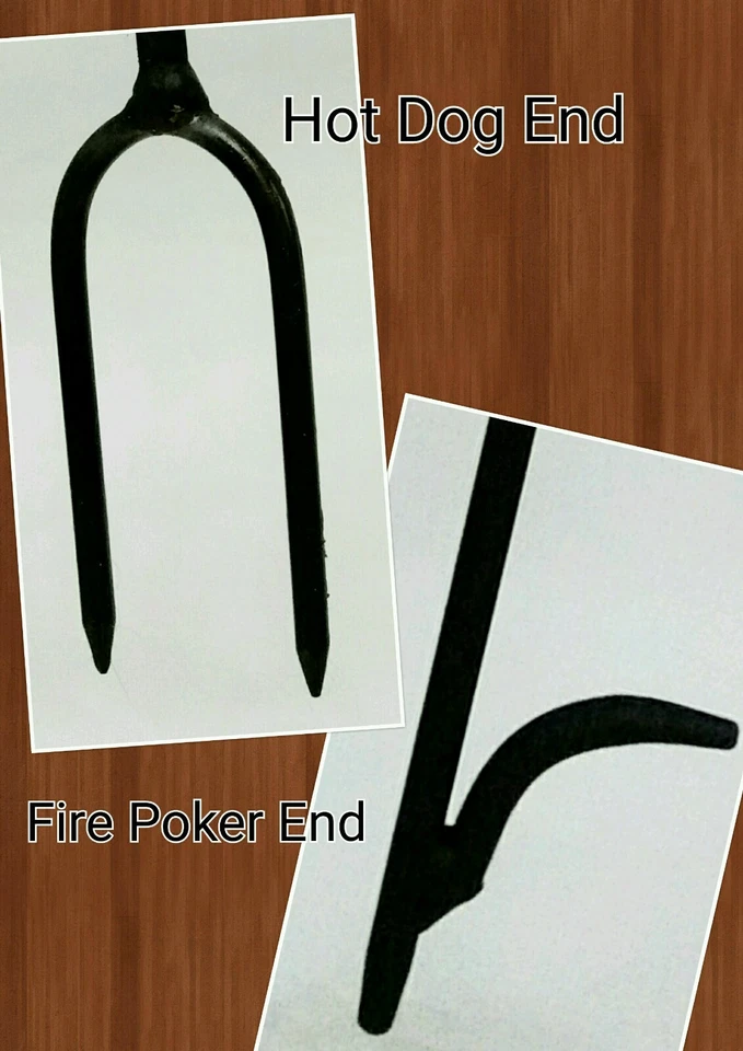 Campfire Fire Poker, Палочка для Хот-догов и Вешалка Инструмент 27", Сделано в США Кузнецом - Изображение 2 из 4