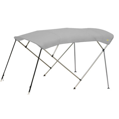 #ad BIMINI TOP 4 Bow Boat Cover 8ft Long With Rear Poles $197.46