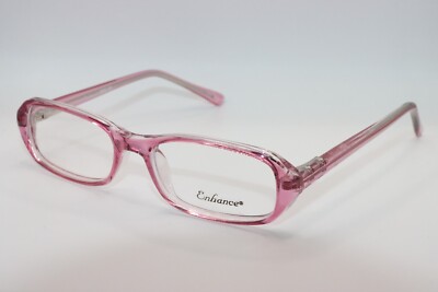 NEW ENHANCE 3820 VIO CRYSTAL PINK AUTHENTIC DESIGNER FRAMES EYEGLASSES 44-17