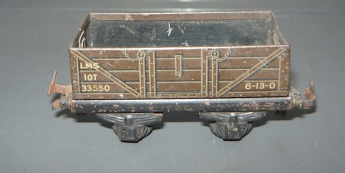 Konvolut 3 englische Güterwagen, lithografiert, Blech, H0, gebraucht&OHNE OVP - Picture 4 of 8