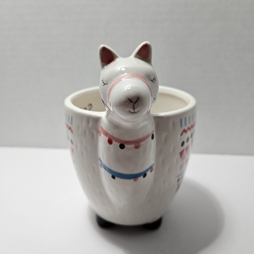 Taza de café/té Llama "Coma te Llama", diseño tricostero 2020 - Imagen 3 de 13
