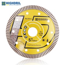 5"/125mm Diamond Saw Blade Cutting Disc for Porcelain Marble Tile Granite Cutter