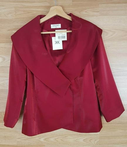 Ladies Kaliko Red Crimson Dress Jacket 