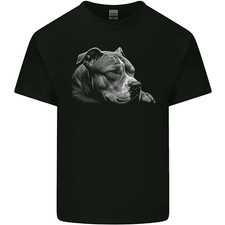 T-shirt riposo cane pitbull bambini