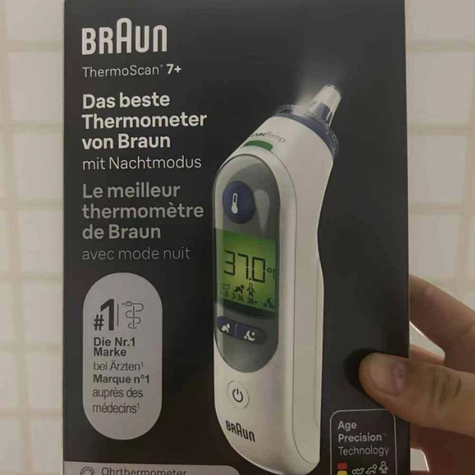 Braun ThermoScan 7+ Ear Thermometer Age Precision with Night Mode New - image 4 of 4