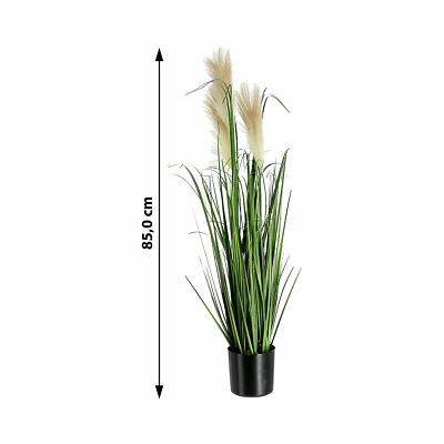Kunstpflanze Wildgras mit Wedel Topf Pampasgras Dekogras H85cm Jute  Ziergras | eBay.de