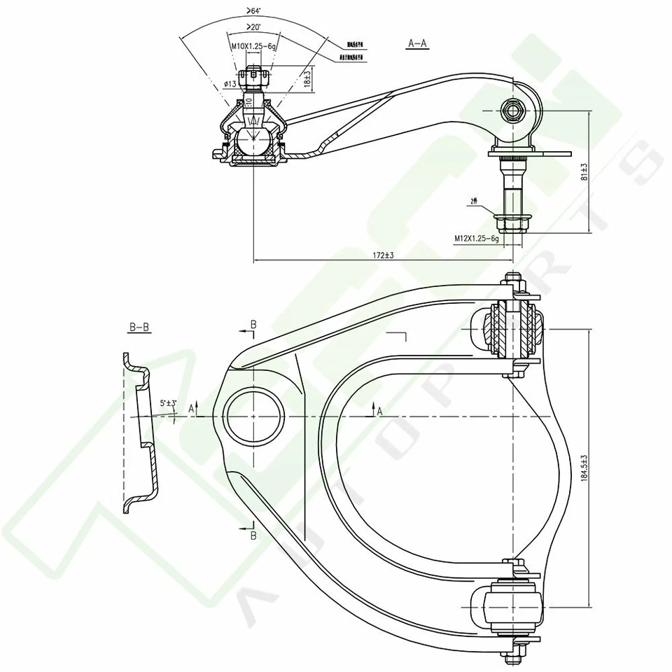 10pcs Suspension Kit Ball Joints Control Arms For 1988-1990 1991 Honda Civic CRX - Image 3 of 4