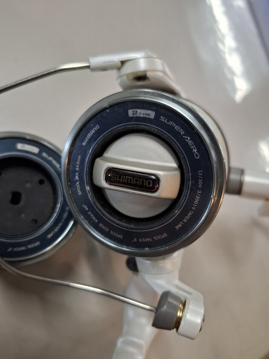 SHIMANO - 函に痛みあり品　SHIMANO　SUPER AERO Activesurf　標準 シマノ スーパーエアロ アクティブサーフ 2台セット SHIMANO