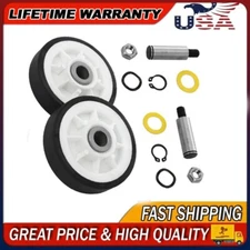 2 PACK Dryer Roller Wheel Drum Support Kit 303373K For Maytag 12001541 312948 US