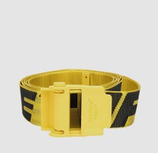  390 OFF-WHITE 2.0 Women's Yellow Carryover Industrial Logo Buckle Belt One Size