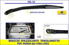 BRACCIO + SPAZZOLA TERGI VETRO LUNOTTO COFANO COMPATIBILE PANDA YOUNG 1993 2003