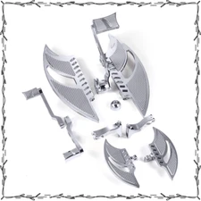 Chrome Driver/Passenger Floorboards & Shift Levers for Harley Touring FL 2008-13