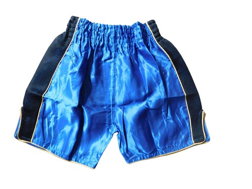 Blue Kids Muay Thai Shorts - Perfect Fit & Stylish MMA Boxing SIZE XXS Thailand - Picture 3 of 3