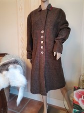 Edler SPORTALM Filz MANTEL w. NEU 44 XXL Wollmantel COAT Rot Braun Jacke JACKET