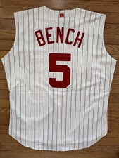 Russell Authentic Jersey Cincinnati Reds Johnny Bench Men 48 New Tags Stitched
