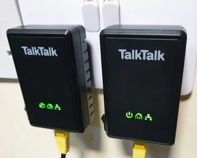 2 x D-Link TalkTalk DHP-300AV Powerline Adapters  BT Sky, Virgin, EE + Ethernet