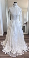 Vintage 70s Gunne Sax Renaissance Wedding Edwardian Whimsy Fairy Lace dress