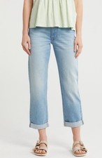 NEW 99 Lucky Brand Mid-Rise Relaxed Straight-Leg Boy Jean Comfort Stretch 26