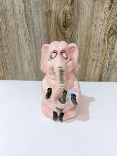 RARE HTF Vintage Tipsy/Drunk Pink Elephant Stein Tankard Mug 8.5'' ✅📸📝