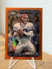 Jim Kelly /25 Orange Refractor 2024 Topps Chrome Football Buffalo Bills