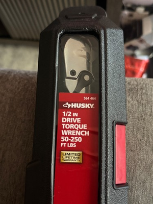 #ad Husky 50 ft. lbs. to 250 ft. lbs. 1 2 in. Drive Torque Wrench 564464 $65.00