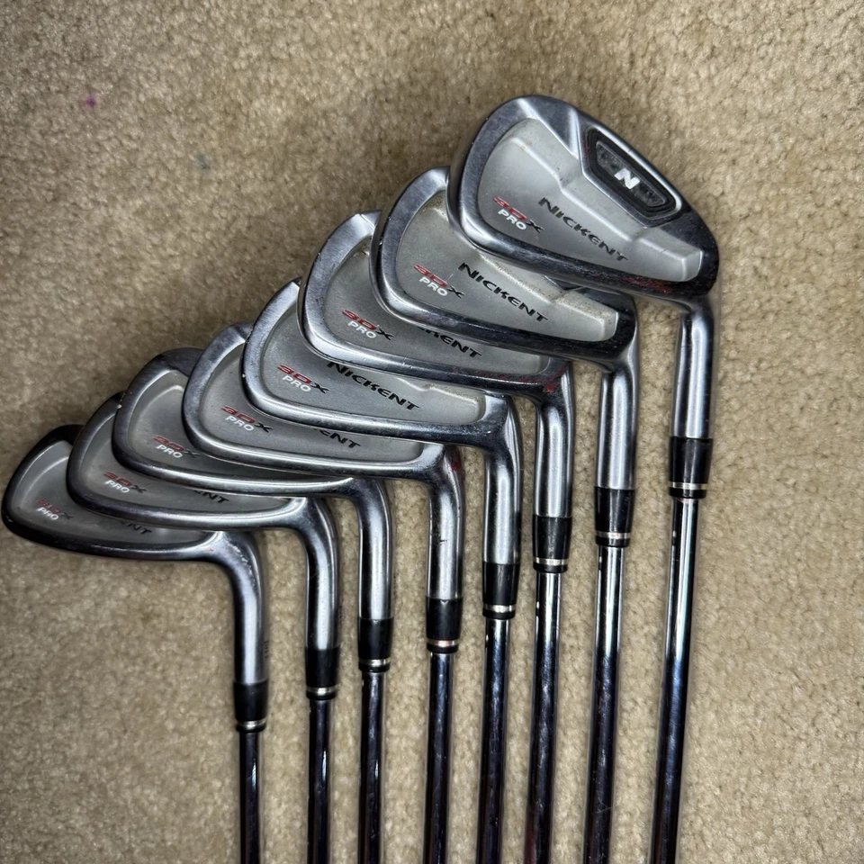 Nickent 3DX Pro Iron Set 3-PW N. S. Pro Stiff Steel Shafts Right Handed No Grips - Image 2 of 4