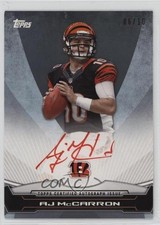 2014 Topps Rookie Premiere Auto Red Ink /10 AJ McCarron #RPA-AC Auto 5w7