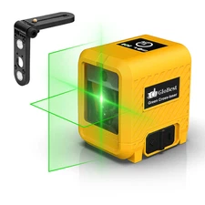 Rechargeable Self-Leveling Green Laser Level with Magnetic L-Bracket & Pouch