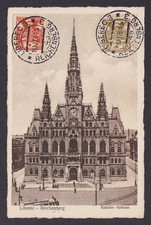 Postcard CZECHIA, Liberec Reichenberg, Town hall